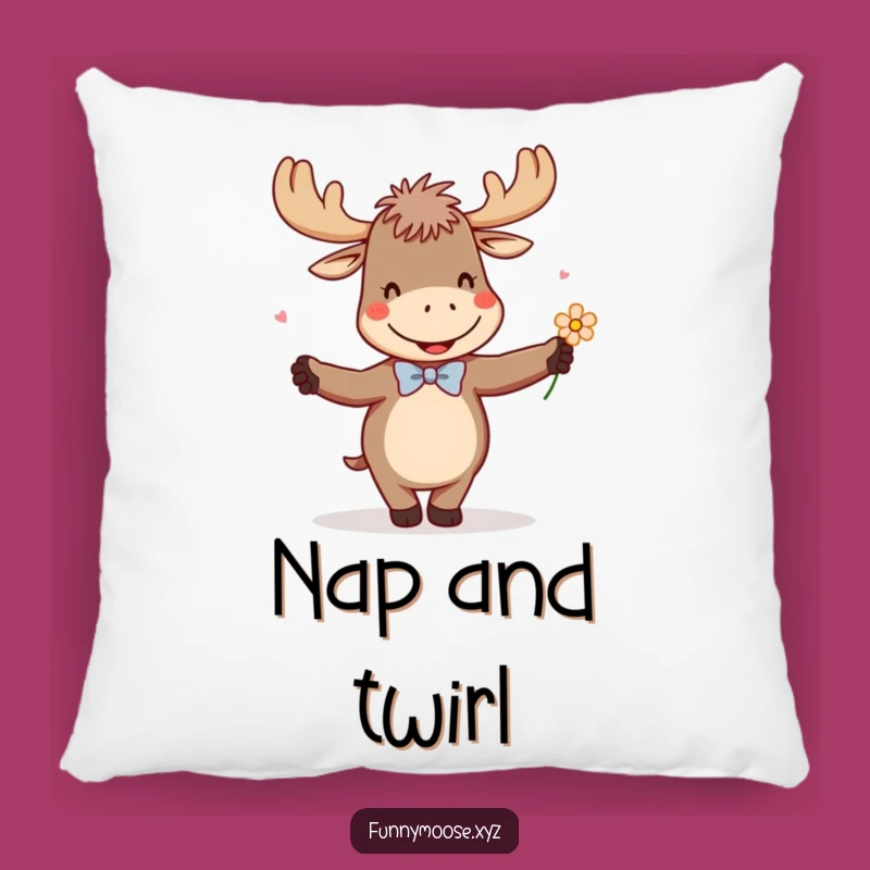 Funny Dancing Moose Pillow: Cozy Comfort Meets Hilarious Decor