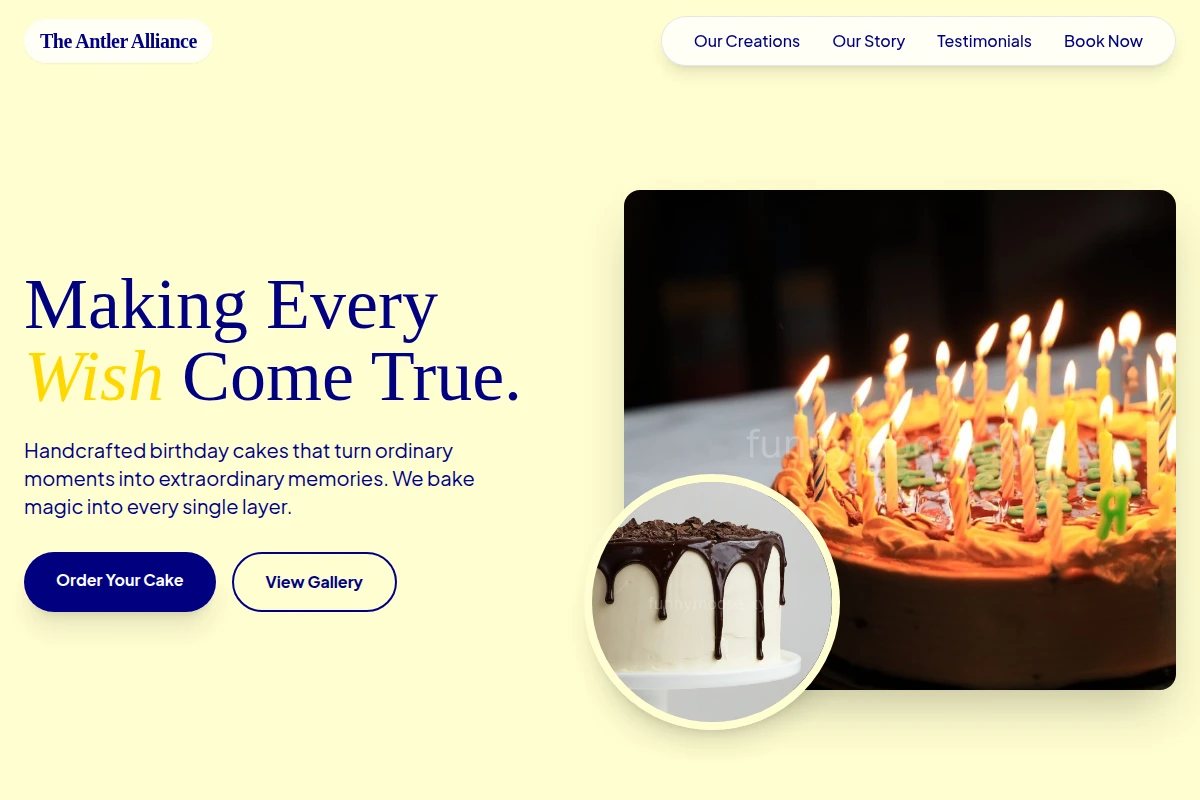 Vivid Birthday Cake