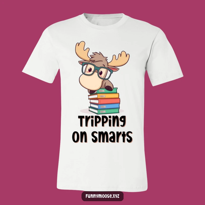 Funny Moose T-Shirt: Book Trip Comedy for Bookworms Funny Gift